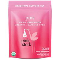 Pink Stork PMS Tea: Warm Cinnamon Tea, USDA Organic, PMS Support for Bloating + Cramping + Nausea Relief + Migraine Relief, Women-Owned, 30 Cups