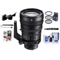 Sony 28-135mm F4 Full-frame PZ E-Mount Lens - Bundled w/UV Filter, CPL Filter, Clean Kit, Lens Cleaner, Pro Software Package