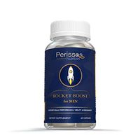 Perissos Nutrition Rocket Boost Male Enhancement Pills for Men (60 Capsules) All-Natural Performance Booster to Increase Energy, Stamina, Performance - Contains Horny Goat Weed, Maca, Panax Ginseng
