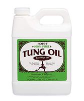 Hope’s 100% Pure Tung Oil, Moisture Resistant Wood Finish for All Fine Woods, Furniture and Antiques,32 Ounce Bottle