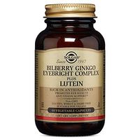 Solgar – Bilberry Ginkgo Eyebright Complex Plus Lutein, 60 Vegetable Capsules