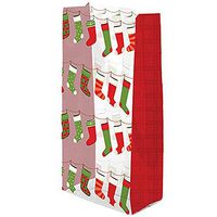 Holiday Stockings Clear Cello Bags - 9x4x2in. (20)
