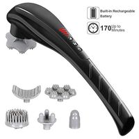 loverbeby Electric Handheld Back Massager, Cordless with High Capacity Rechargeable Battery, Deep Tissue Percussion Massage for Back Shoulder Neck Leg Foot Pain Relief, 4 Intensity and 6 Massage Modes