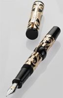 Conklin Deco Crest Mark Twain Limited Edition Rose Gold Vermeil Fountain Pen-Medium