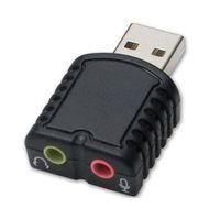 SYBA SD-AUD20066 USB 2.0 Stereo Sound Adapter with Mic Input Windows 7 Ready (Syba SD-AUD20066)