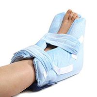 BIHIKI Foot Pillows for Pressure Sores,Heel Protection for Soreness and Healing,Heel Cushions Blue,Heel Protector Pillows,One Size