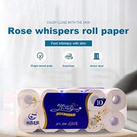 Oyedens 10 Rolls Hollow Coil Paper Toilet Towels Bulk Log Pulp Restaurant Hotel Household Paper in Stock Bounty Goods (White)