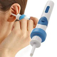 Blue Comfortable Ear Wax Cleaner Electric Cordless Vacuum Ear Cleaner For Ear Safe Remover Cleaning Tool