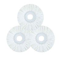 Black Temptation Set of 3 Spin Mop Head Replacement Mop Head Mop Head Refill [A]