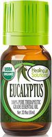 Organic Eucalyptus Essential Oil (100% Pure - USDA Certified Organic) Best Therapeutic Grade Essential Oil - 10ml