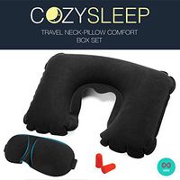 Sleeping Mask Gift Set - 2018 New Design - Eye Mask - Travel Pillow - Ear Plugs - Men - Women - Kids - Cozy Sleep Light Blocking Sleep Mask - by Abbi Inc