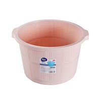 AI® Foot Tub Large Plastic with Dot Massage Household Foot Bath Barrel Simple and Convenient Foot Tub Bathroom Footbath 30 * 41 * 24cm (Color : Pink)