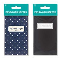 B-THERE Bundle of Password Keeper Journals - 4 Notebooks Total! 2 Different Designs - 3" x 6.5" Pocket Password Keepers
