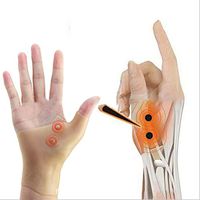 AGAWA Magnetic Wrist Hand Thumb Support Gloves Gel Arthritis Pressure Corrector Massage Gloves
