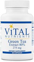 Vital Nutrients - Green Tea Extract 275 mg - Potent Antioxidant & Immune Enhancer - 60 Vegetarian Capsules per Bottle