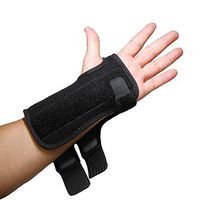 IRUFA,WS-OS-53,New 3D Breathable Patented Fabric RSI Wrist Splint Brace Support, Night Support for Carpal Tunnel Syndrome, Sports, Sprains, Arthritis and Tendinitis (Left Hand)