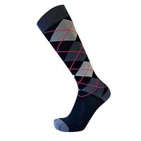 VenaCouture Mens 15-20 mmHg Compression Socks, Bold Argyle Pattern