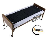 Patient Aid Reusable Flat Slide Sheet with Handles 78" x 28" (3 Pack) | for Patient Transfers, Turning, Repositioning | Hospitals & Home Care | Sliding Draw Sheets to Assist Moving Elderly & Disabled