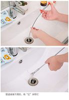 Pipe Dredge Tool Kitchen Sink Cleaning Hook Spring Pipe Bathroom Sewer Dredging Device