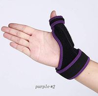 Thumb Wrist Support, Breathable Soft Thumb Stabilizer, Thumb Splint and Internal Plastic Plate Support Sports Basketball Adult Sports Finger Protection Wrist Men and Women,Purple,2Yardsperyard