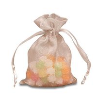 White Crystal Organza Bags | Quantity: 30 | Width: 3"