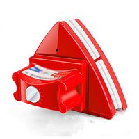 High-rise Building 5 Magnetic Double-sided Wipe Window Cleaning Robot, Wiper-level Scraper/Strong Absorbent Cotton Cloth, Cleaner Glass Wiper Magnetic (Color : Red, Size : 4-26mm)