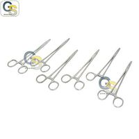 G.S 6 PCS Stainless Steel Mayo HEGAR Needle Holder with GROOVED Jaws 7" Veterinary Dental Instruments Best Quality