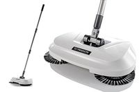 Spinning Cordless Push-Power Broom 3 in 1 | 360 Degree Rotating Cleaning Sweeper Tool | Lightweight, Non-Electric, Safe, Easy to Use | Scrub + Sweep + Dustbin All in One!