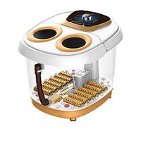 Foot Bath Spa with Heater, Bath Massagers Motorized Shiatsu Roller Massaging Red Light Rolling Massage Digital Adjustable Temperature Frequency Conversion LED Display