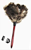 AAYU Premium 14.5" Feather Duster for Home | Natural Duster for Cleaning and Feather Moping | Eco Friendly | Genuine Ostrich Feather Duster with Wooden Handle | Easy to Clean Dust and Reuse (36 cm)
