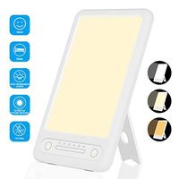 Sun Lamp 10000 Lux UV Free Light Therapy Lamp,3 Colors Temperature and Adjustable Brightness Happy Light,Soft Non-Flashing,Timer Setting,Touch Control