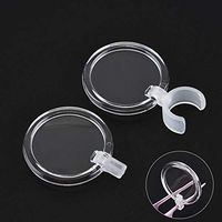 EORTA 10 Pack Magnifiers for Ear Spoon/Ear Tweezer Small Plastic Magnifying Glass Rotatable Helper Ear Care Supply to Remove Ear Wax, Transparent