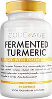Codeage Fermented Turmeric Supplement, Extra Strength Curcumin Infused with Organic Essential Oil and Digestive Bitters, Joint and Heart Health, 90 Capsules