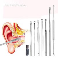 Yirind 8Pcs Professional Ear Tool Sets Curette Ear Pick Wax Remover Ear Cleaning Earwax Removal