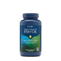 GNC Triple Strength Omega 3 Fish Oil 1000mg, 120 Count, Supports Joint, Skin, Eye, and Heart Health
