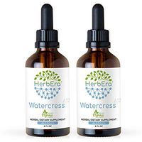 Watercress A120 (2pcs) Alcohol Herbal Extract Tincture, Super-Concentrated Organic Watercress (Nasturtium Officinale) Dried Herb (2x4 fl oz)