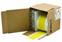 Brady RCM-637-1.5-YL Self-Extinguishing Tedlar Bradywrap Dot Matrix Printable Labels , Yellow (1 Roll, 1 Roll per Package)