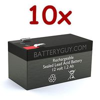 BatteryGuy BG-1212F1 (Qty of 10) 12V 1.2ah Rechargeable SLA Battery