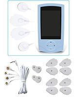 TENS Unit 16 Modes Portable Electro Massage Pain Relief Therapy Device Pulse Impulse Massage Blue Device Extra Pads 4 in 1 Wire