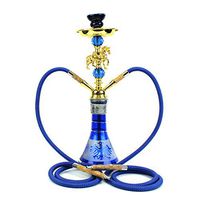 Hookah Set, Arab Hookah Set 2 Movable Hose Easy to Carry Easy to Clean and Store Family Club Party Outdoor Cafe