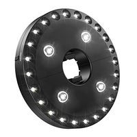 RollingBronze LED Parasol Umbrella Light for Patio Grass Veranda Terrace Festive Party Camping