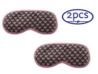 ObboMed ME-1112A (2Pcs) Soothing Silk Eye Sleep Mask with Cooling Gel Pack & Extra Smooth Velour Strap, Cold Therapy Relief Wrap, for Insomnia, Dry, Puffy Eyes, Headache, Wrinkles, Dark Circles - Pink