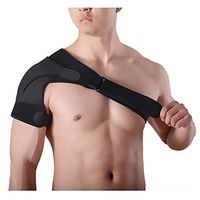 ZSZBACE Shoulder Brace, Breathable Shoulder Stability Brace with Pressure Pad for Injury Prevention (Black, Left)