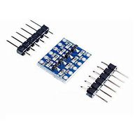 QIANDUOO 5pcs 5V-3V Level Transformation Module Shifter Bi-Directional Four Rows Of Needle