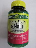 Spring Valley Hair, Skin, Nails Biotin Collagen Antioxidants, 240 Caplets (Pack of 2)