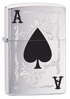 Zippo Lighter: Ace of Spades - Brushed Chrome 79191