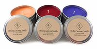 Bellz Custom Candles Soy Scented Candles - Sex in The Sunset, Warm Blood Orange and Black Raspberry Crème (Pack of 3) 6 oz Each