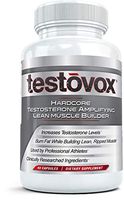 Hardcore Muscle Builder and Testosterone Booster - Testovox Build Lean Mass, Strength, Enhance Men's Performance Supplement | Jump Start Your Libido Formula with Tribulus Terrestris Extract | 60 Capsu