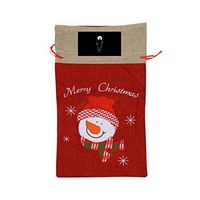 VAbBUQBWUQ Modern Fashion Element Santa Clause Drawstring Candy Goody Toy Gift Stocking Bag Holiday Wrapping Party Favors Presents Decorations