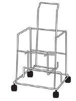 Covidien 31140109 Sharps Cart Sharps-a-gator™ Stainless Steel 16 X 20 X 30 Inch Silver Cart, Sharps Container 4cstr 4882
